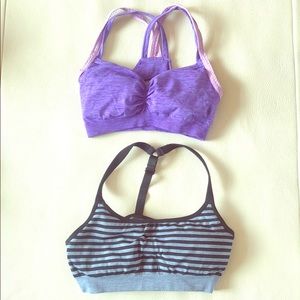 From Athleta - set of Two Sports Bras in Size S